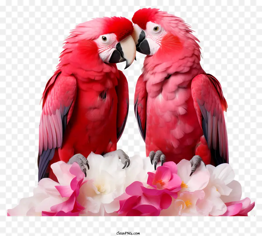 Valentine Parrots，Burung Macaw PNG