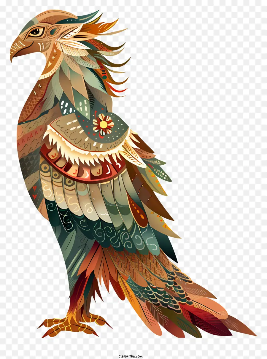 Abstrak Eagle，Desain Burung PNG