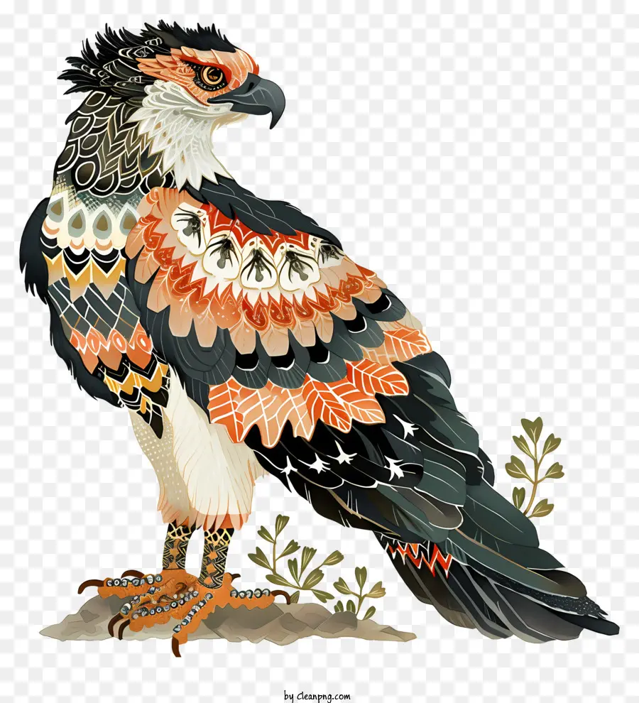 Abstrak Eagle，Lukisan Burung PNG