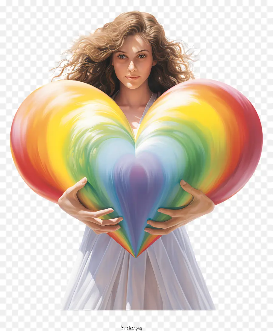 Lgbtvalentine，Hati Pelangi PNG