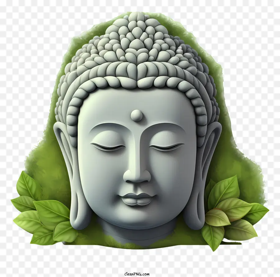 Kepala Buddha，Hari Nirvana PNG
