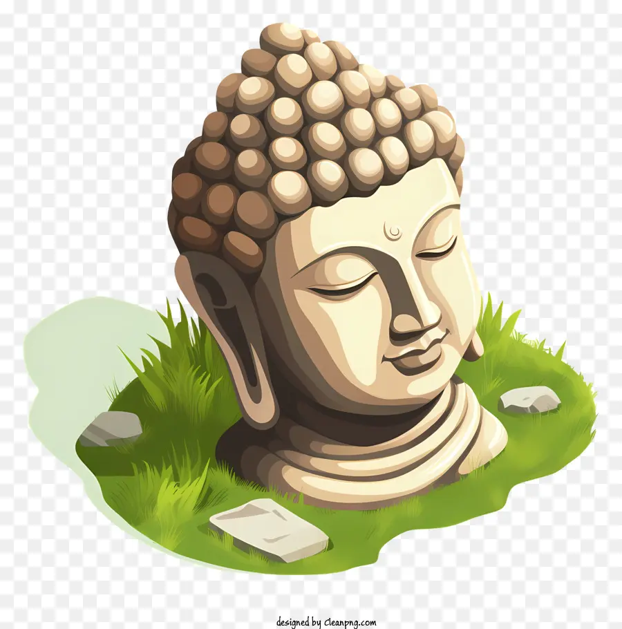 Kepala Buddha，Hari Nirvana PNG