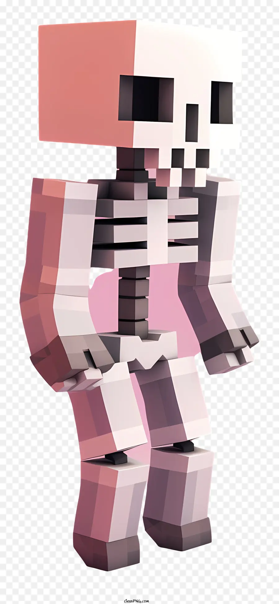 Minecraft，Kerangka Piksel PNG