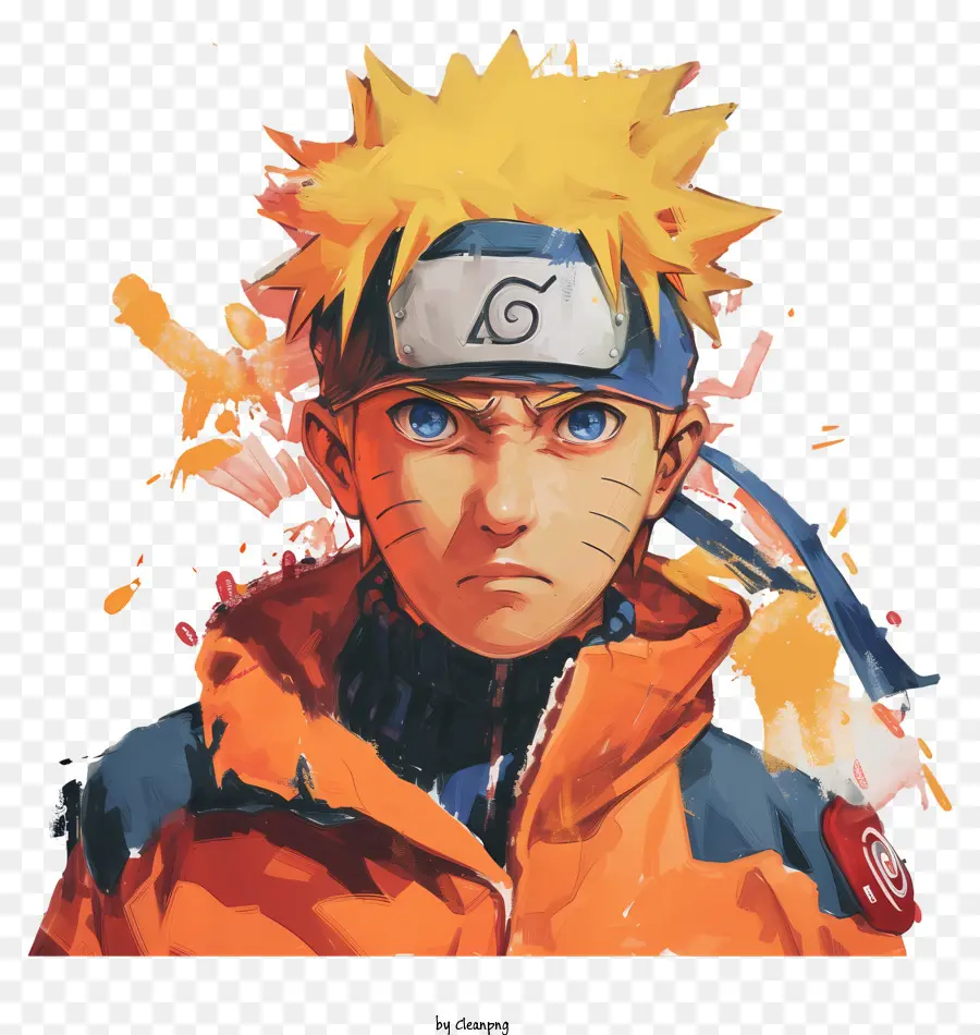 Naruto，Jaket Oranye PNG