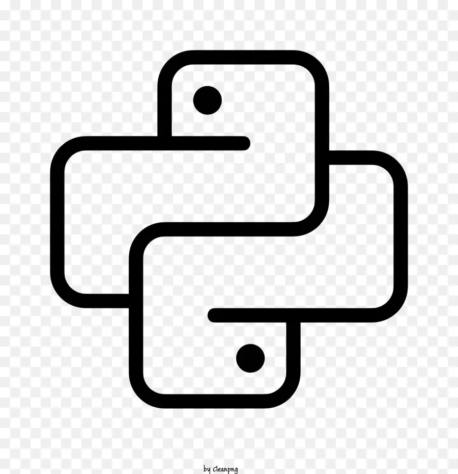 Python Logo，Foto Hitam Dan Putih PNG