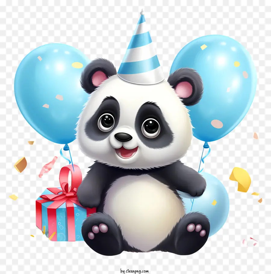 Hari Panda，Panda Dengan Balon PNG