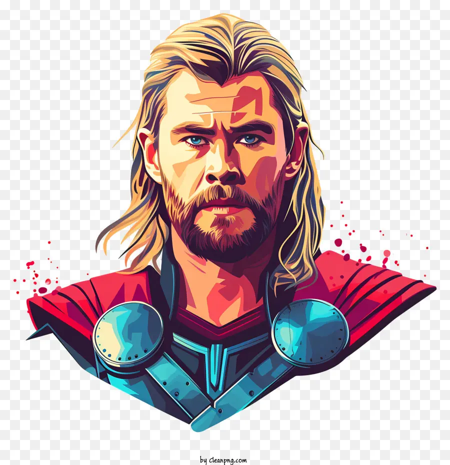 Thor，Rambut Pirang PNG