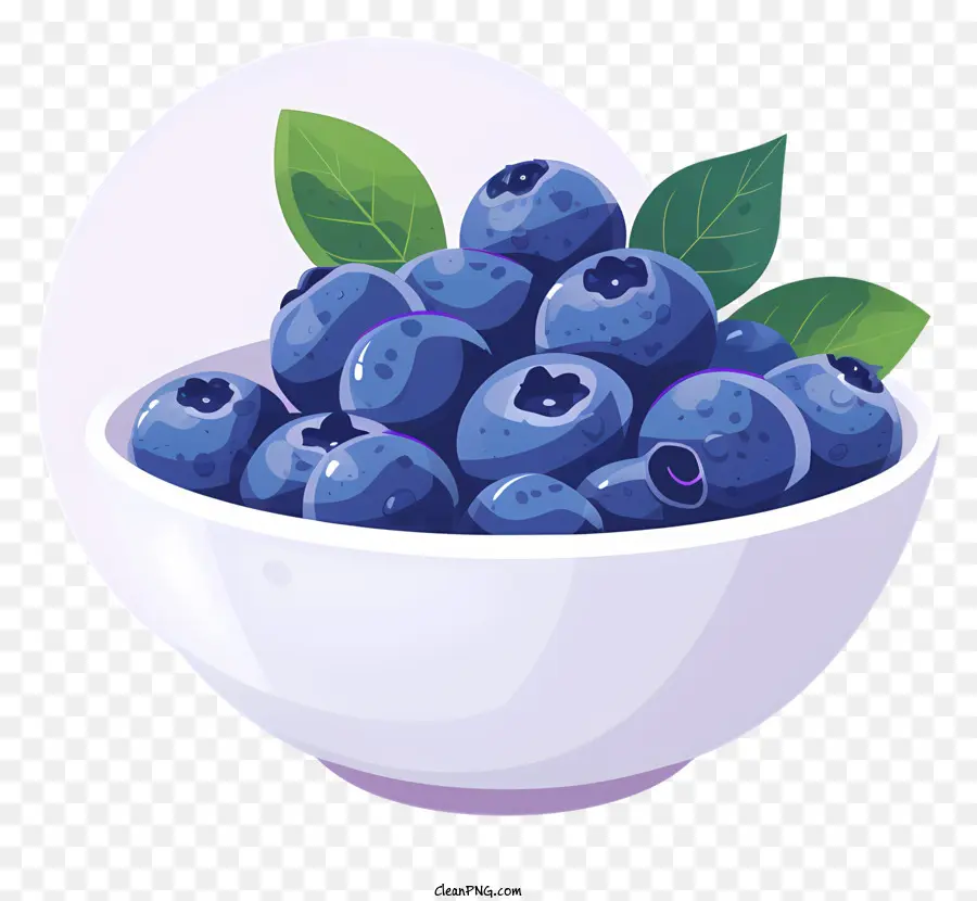 Blueberry，Mangkuk PNG