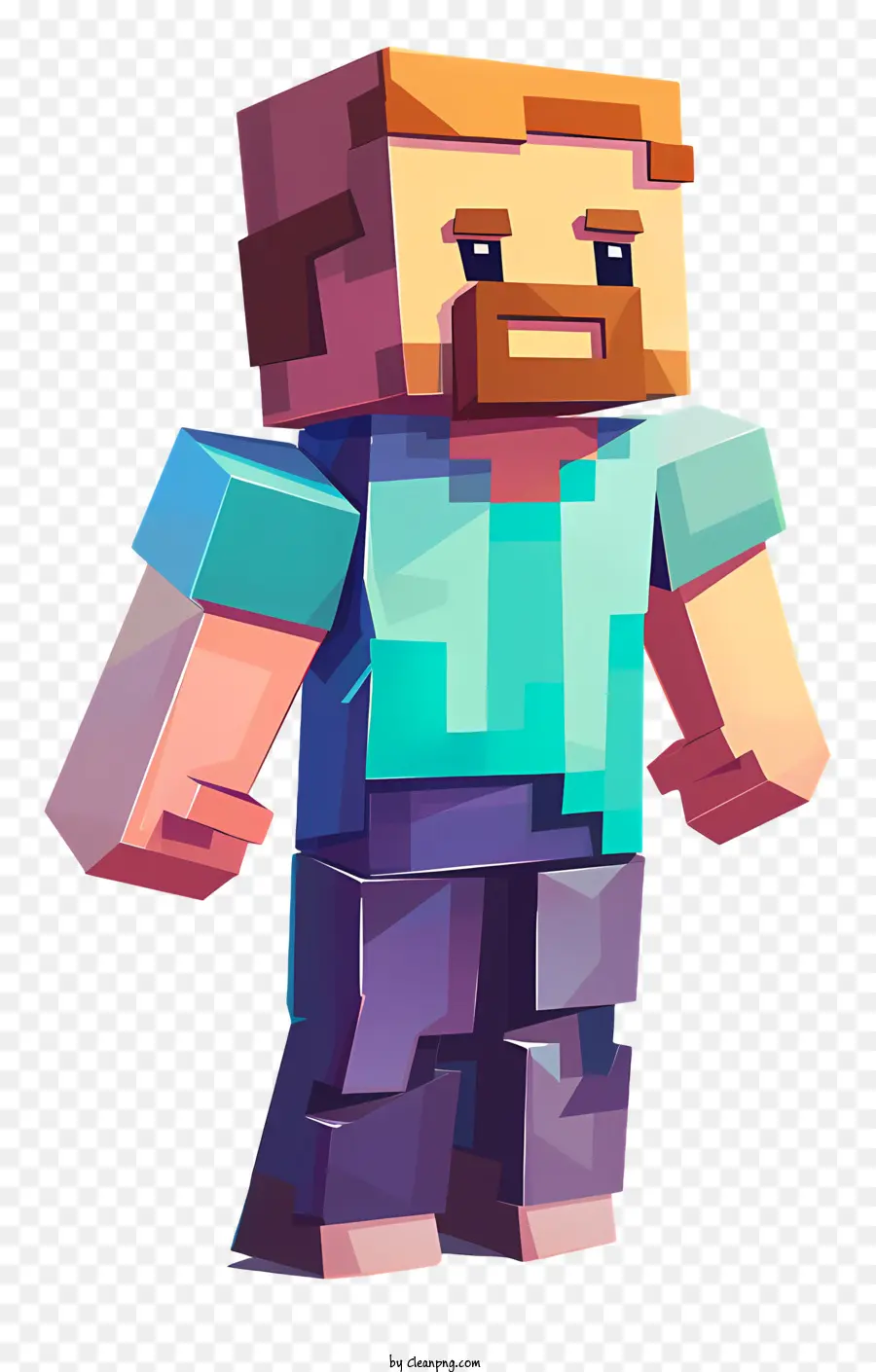 Minecraft Steve，Orang PNG
