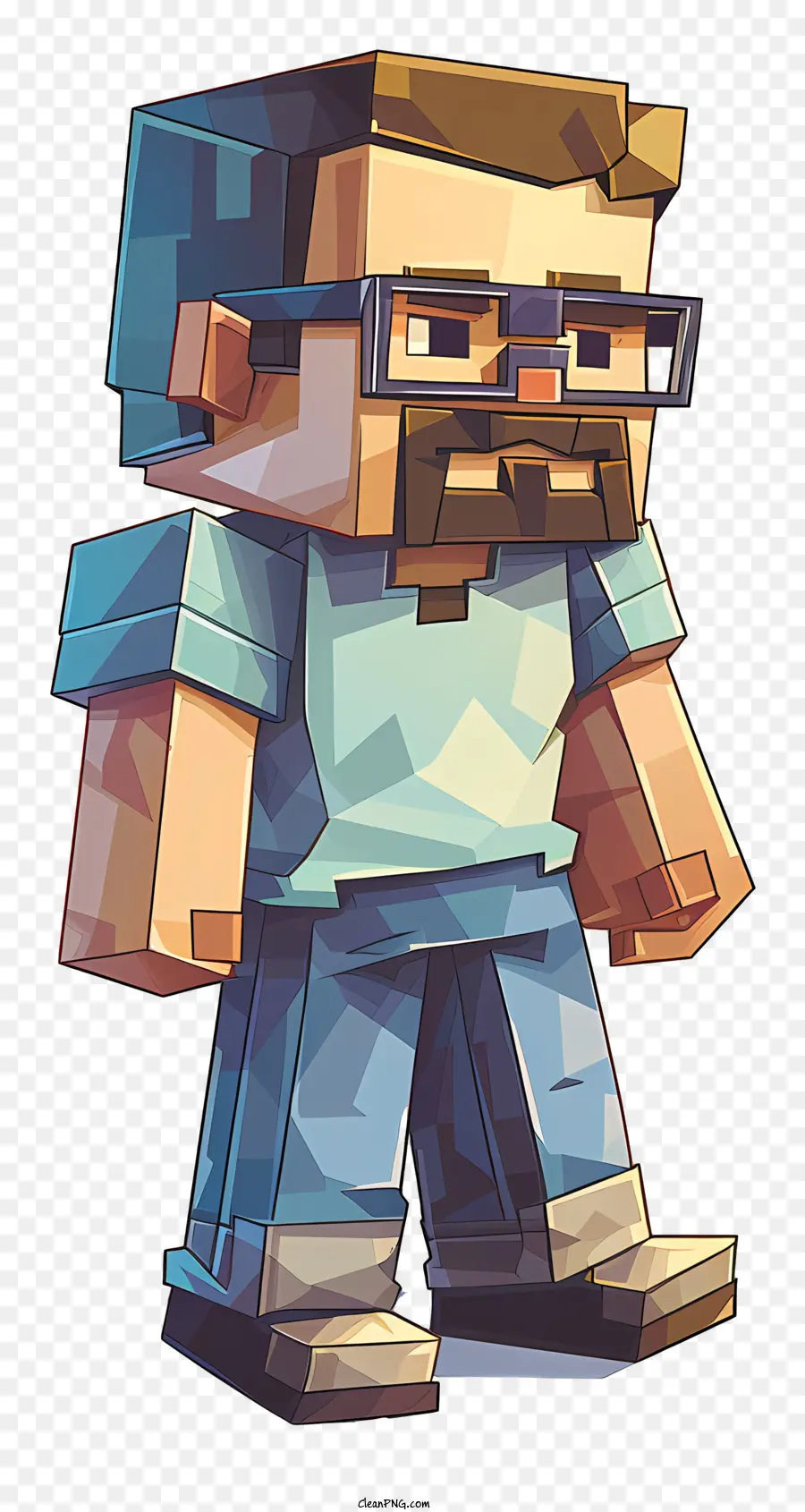 Minecraft Steve，3 Man PNG