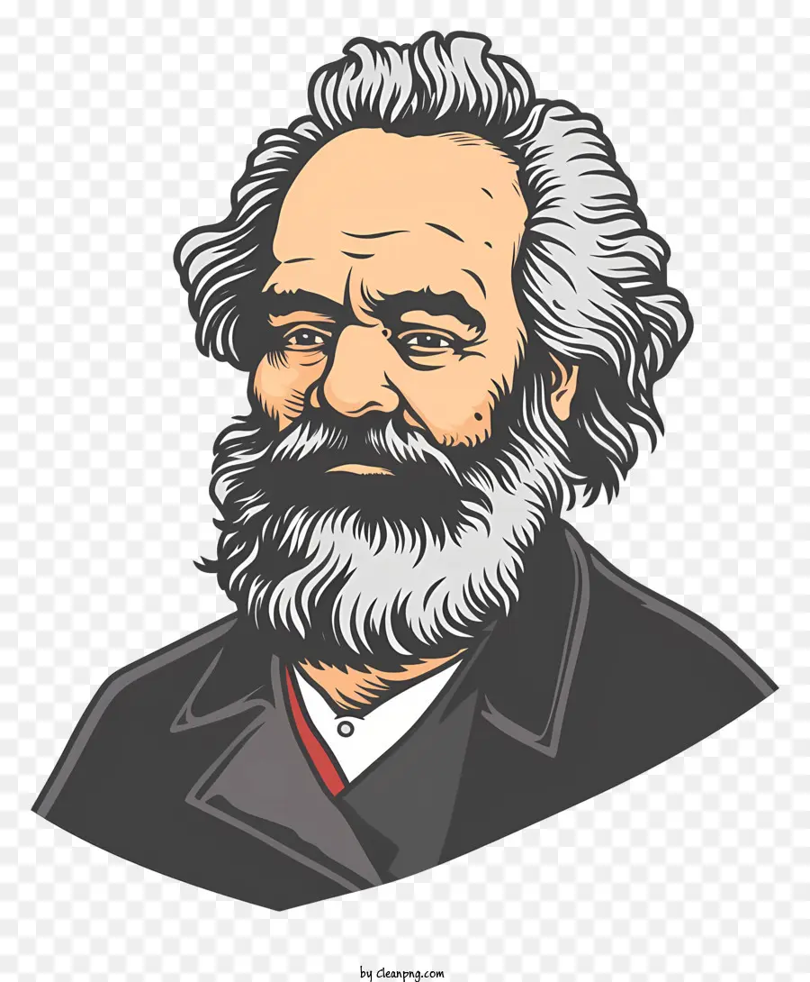 Karl Marx，Pria Berjanggut PNG