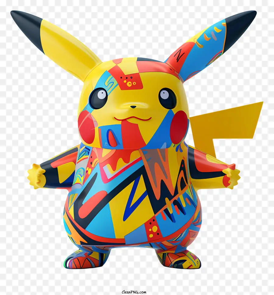 Pikachu，Pikachu Berwarna Warni PNG