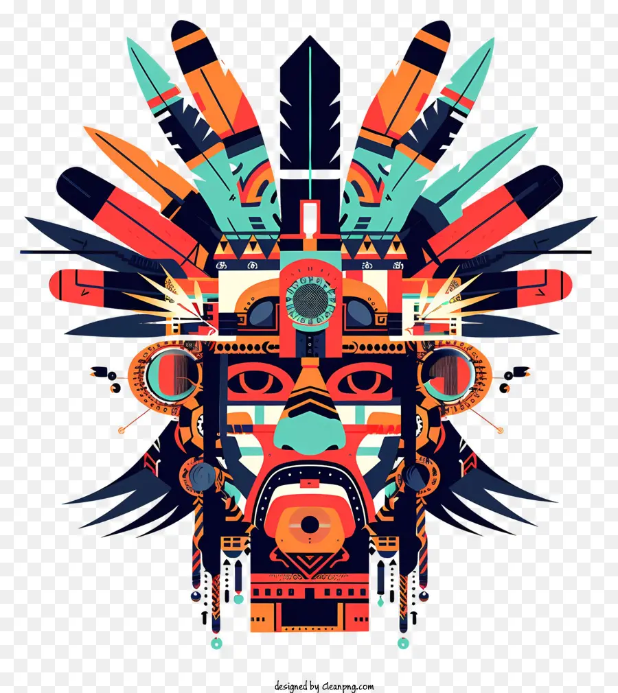 Tutup Kepala Kekaisaran Inca，Seni Asli Amerika PNG