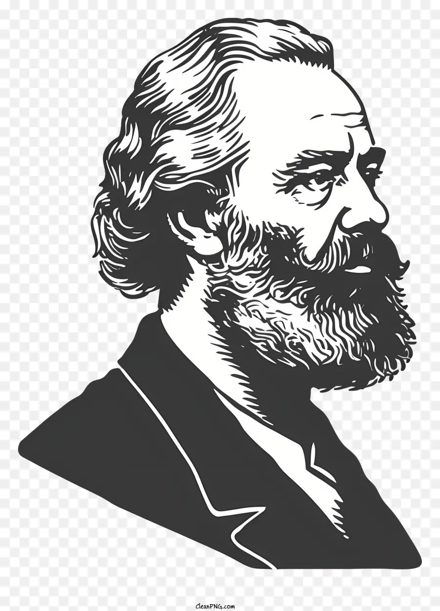 Karl Marx，Pria Tua PNG