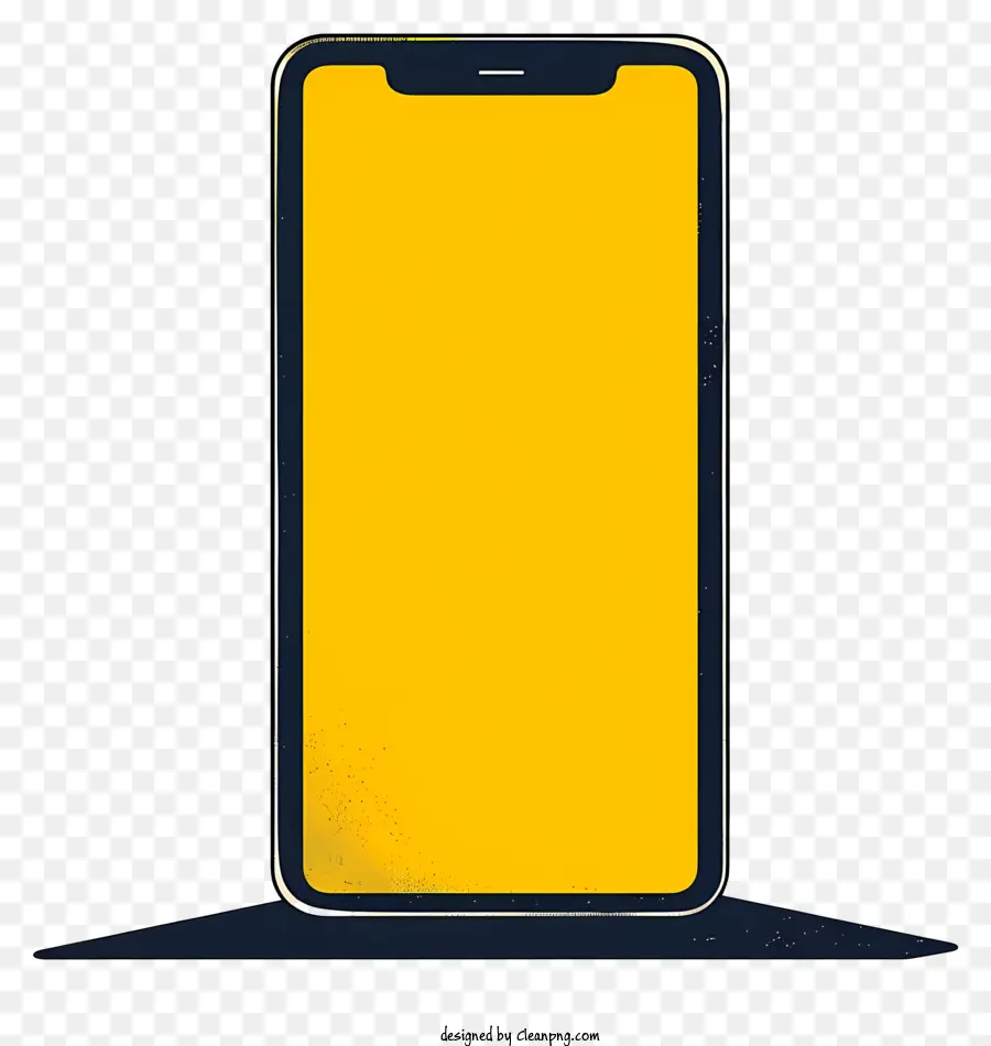 Bingkai Iphone，Layar Kuning PNG