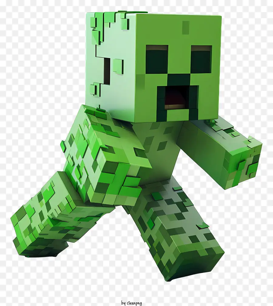 Minecraft Creeper，Creeper Pixelated PNG