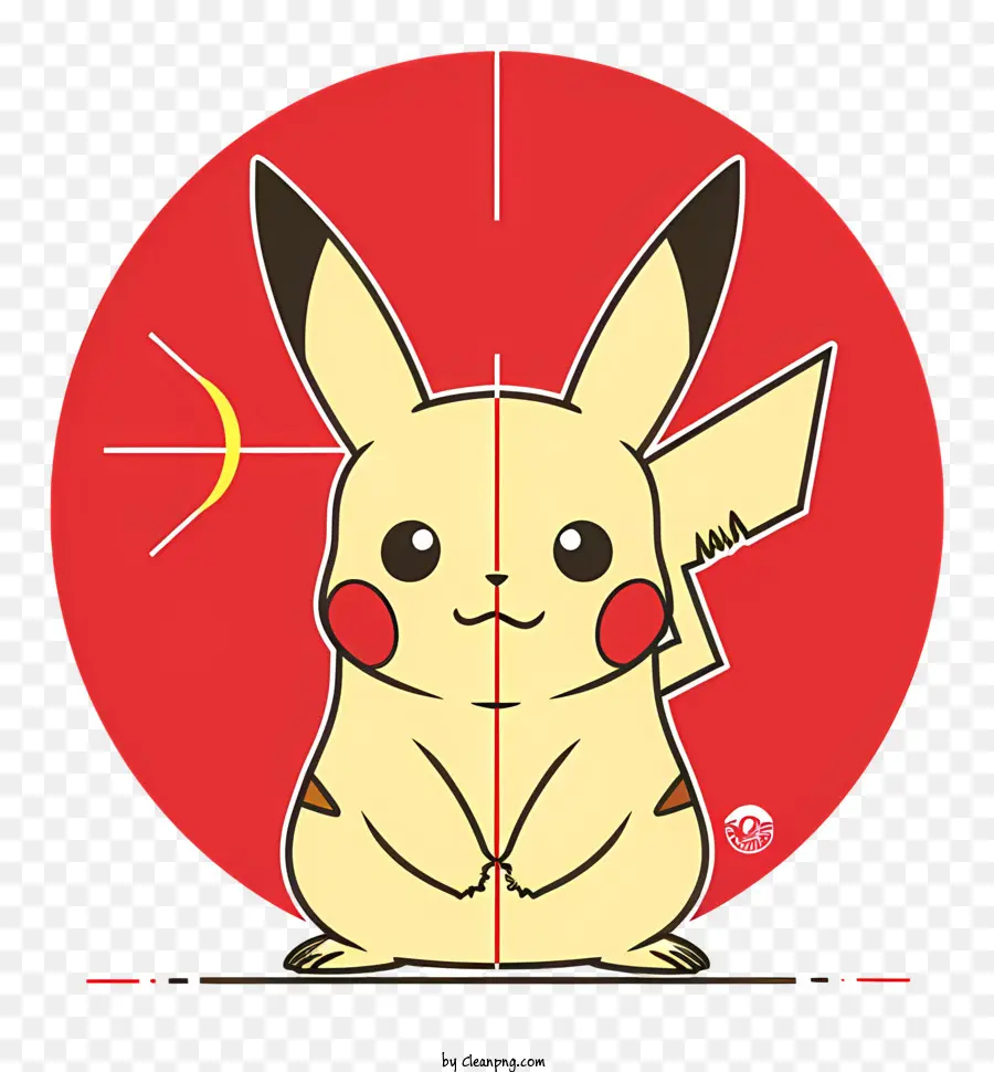 Pikachu，Lingkaran Merah PNG
