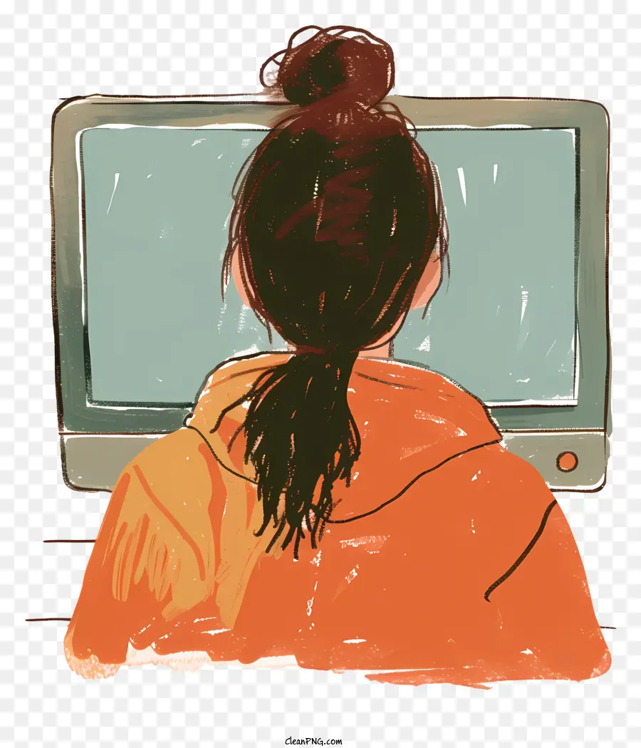 Monitor Komputer，Wanita PNG