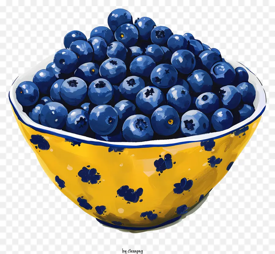 Blueberry，Mangkuk PNG