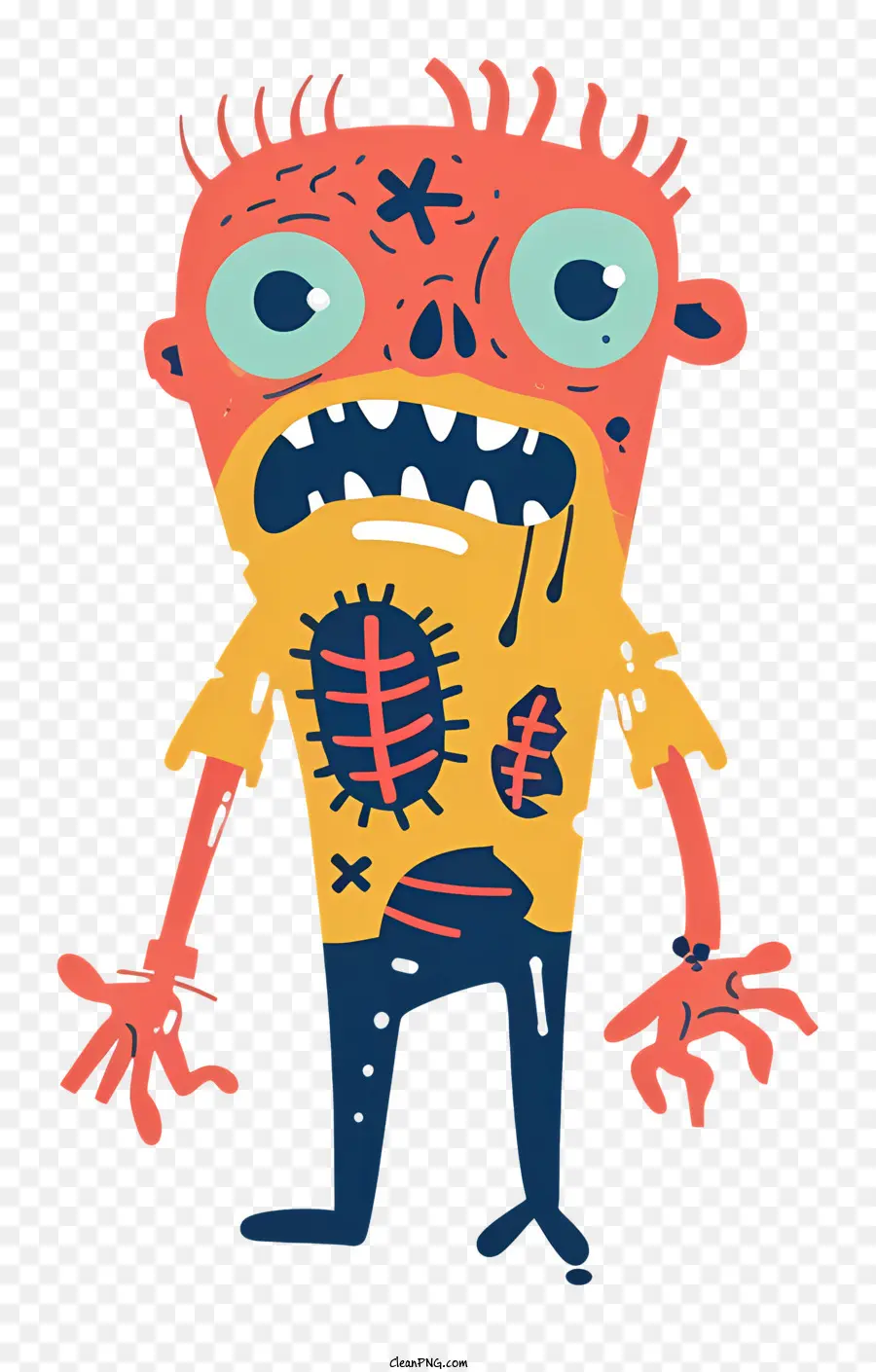 Zombi，Kartun Zombi PNG