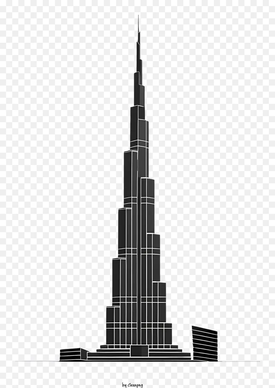 Burj Khalifa，Hitam Dan Putih PNG