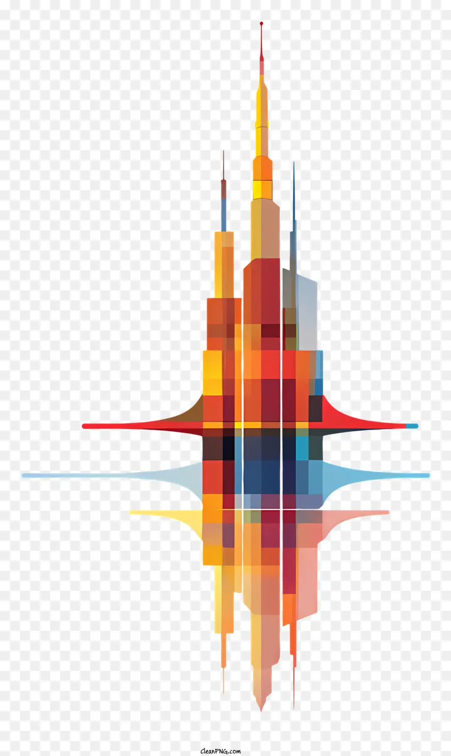 Burj Khalifa，Kota Futuristik PNG