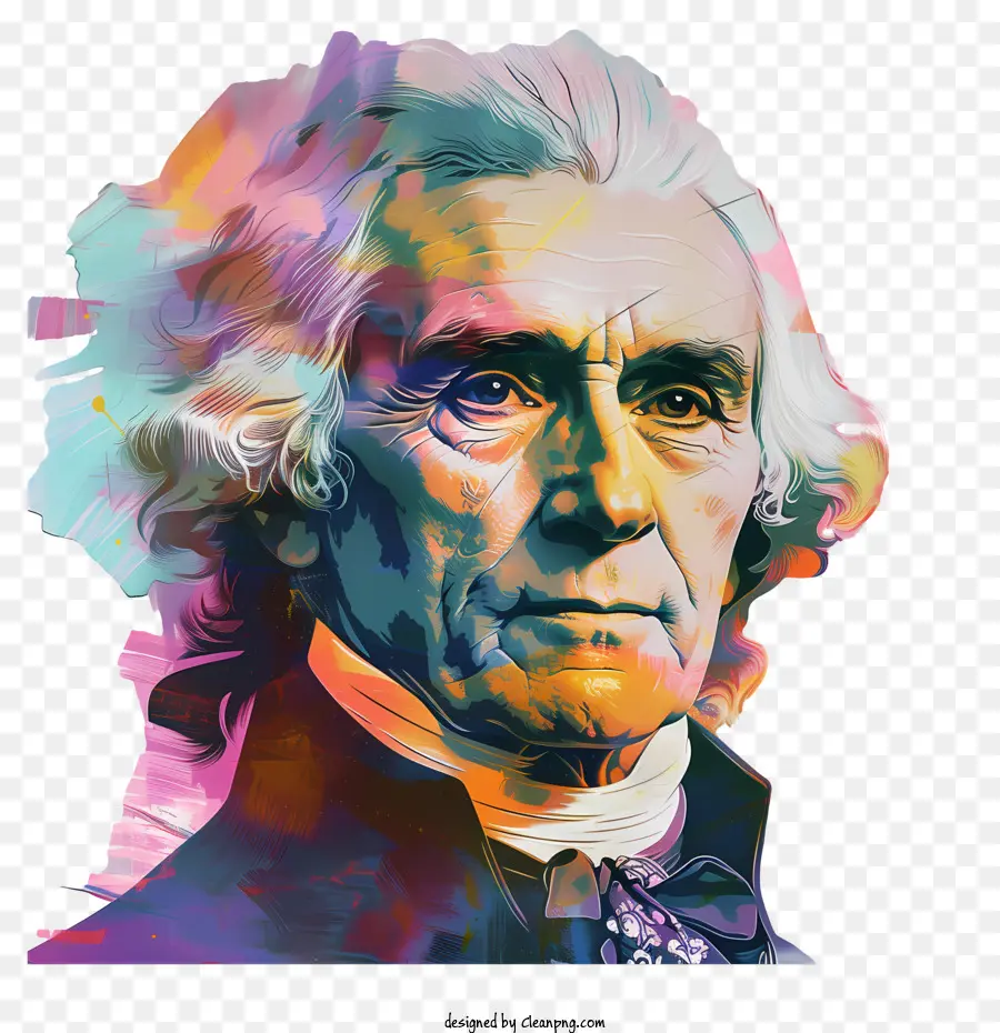 Thomas Jefferson，Potret PNG