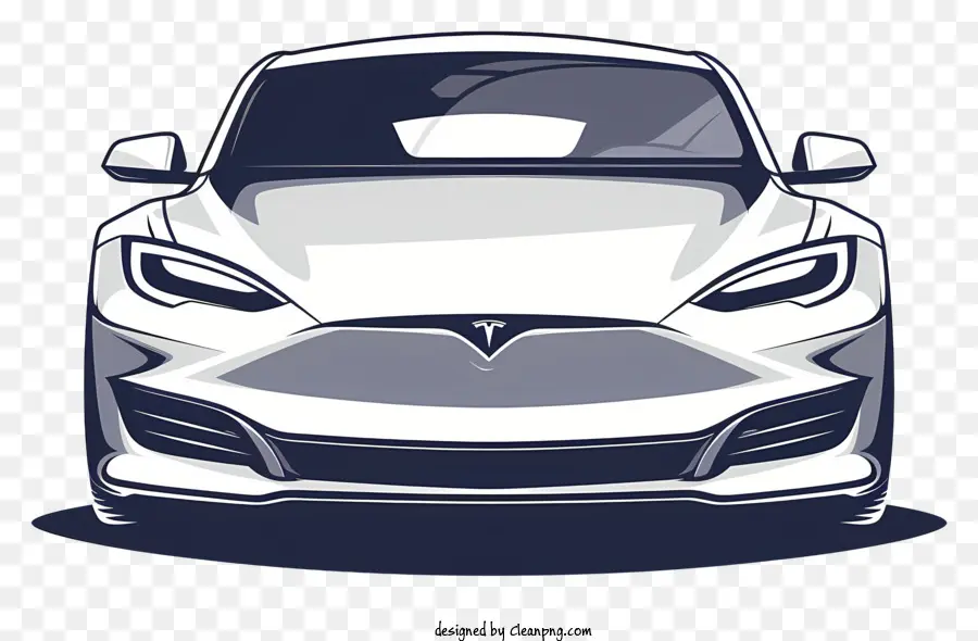 Mobil Tesla，Mobil Putih PNG