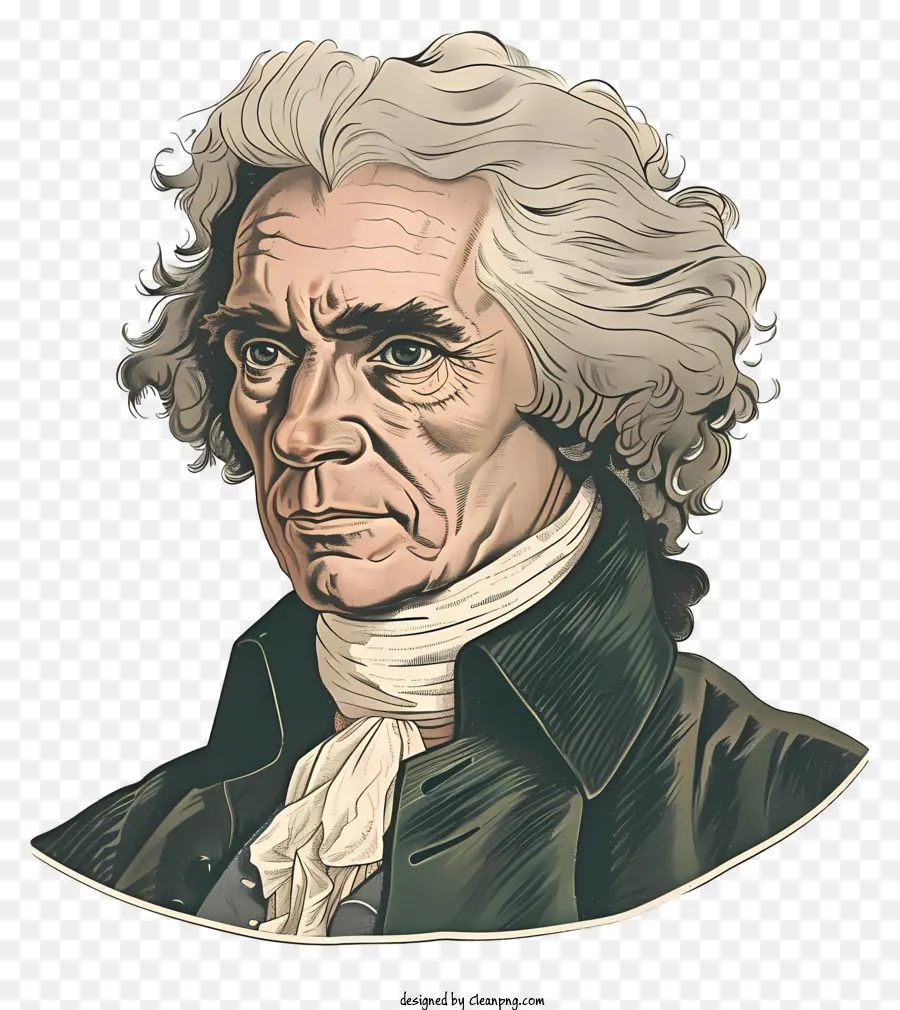 Thomas Jefferson，Potret PNG