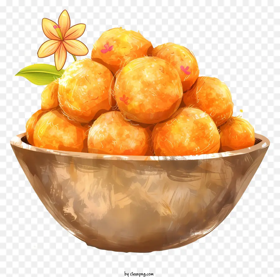 Laddu，Bola Oranye PNG