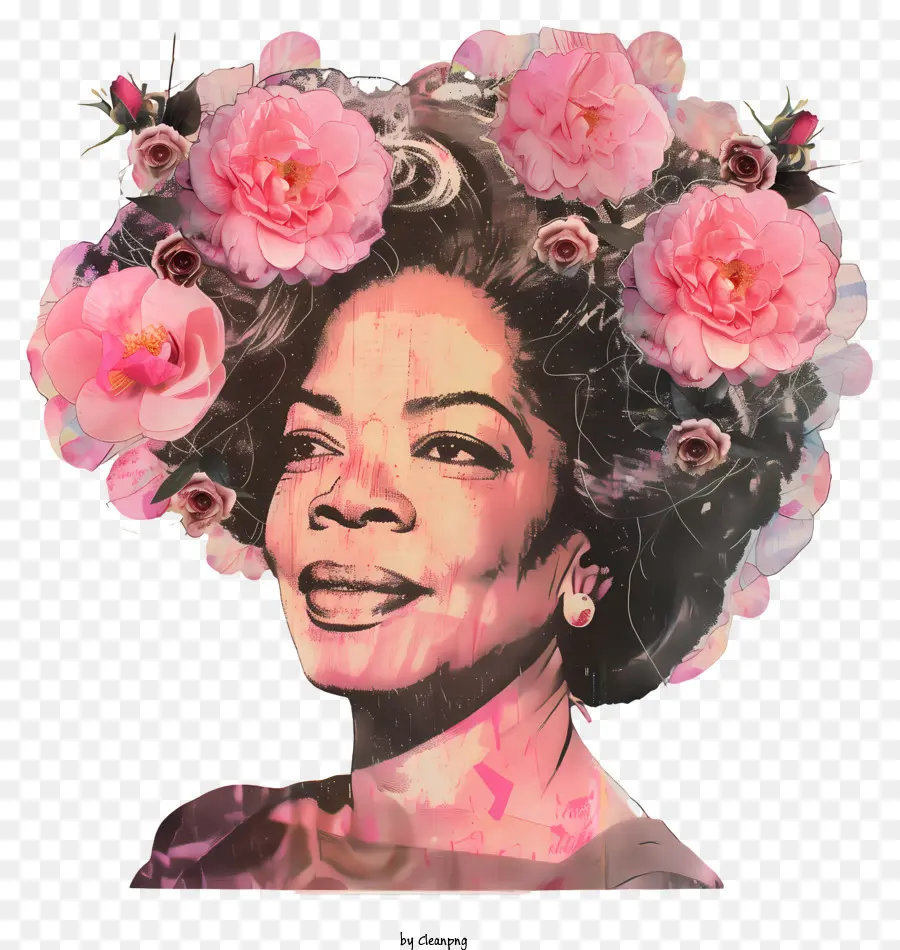 Oprah Winfrey，Gaya Rambut Afro PNG