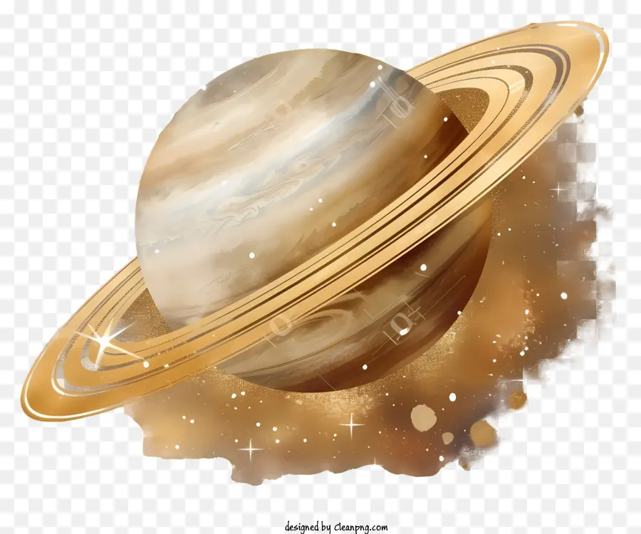 Saturnus，Golden Planet PNG