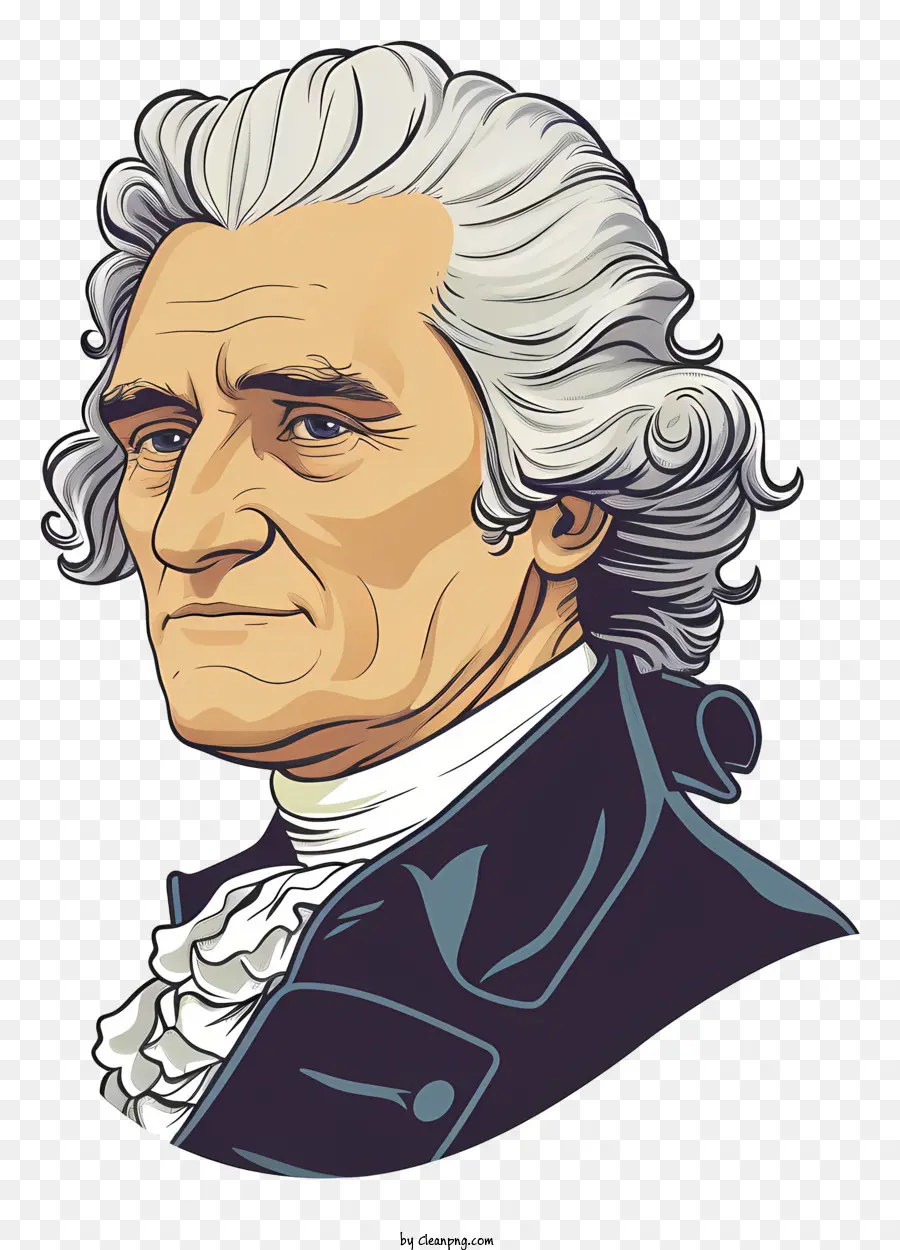 Thomas Jefferson，Pria Berjas Hitam PNG