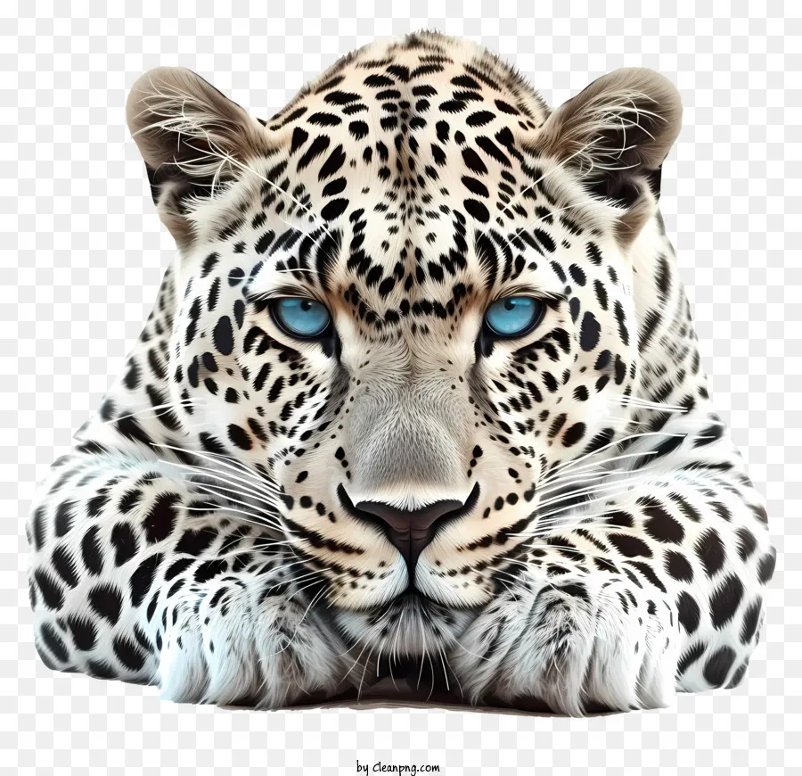 Macan Tutul，Mata Biru PNG