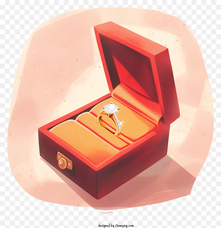 Cincin Berlian，Kotak Perhiasan PNG