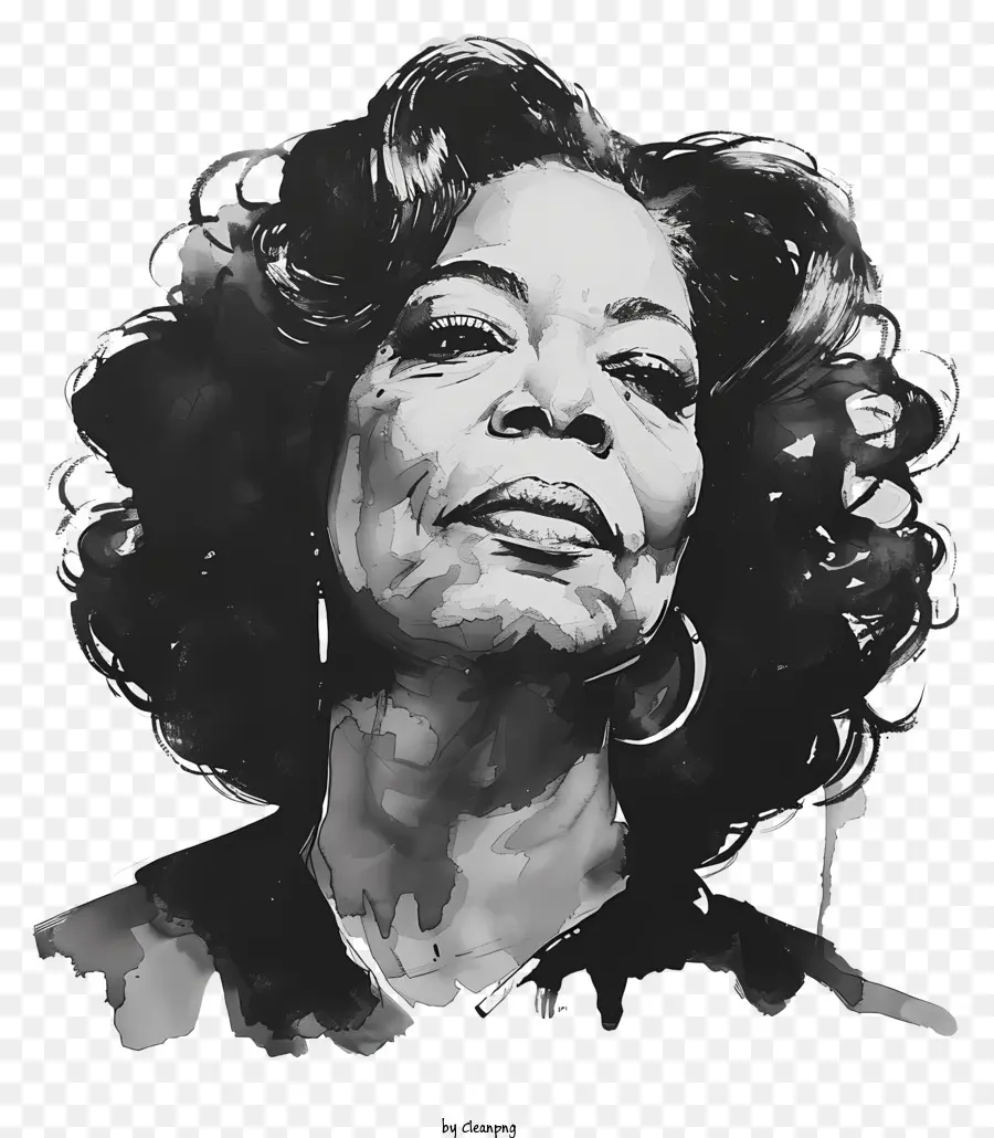 Oprah Winfrey，Lukisan Seorang Wanita Kulit Hitam PNG