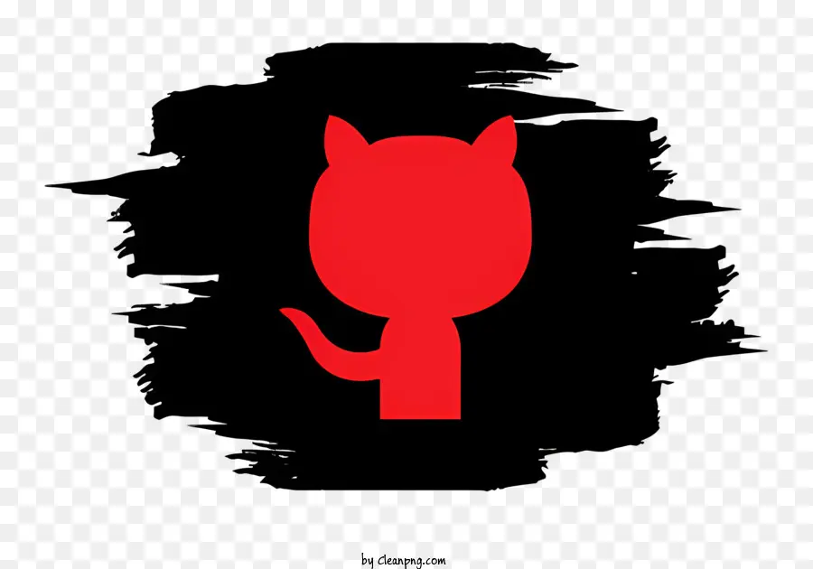 Ikon Github，Ikon Kucing Merah PNG