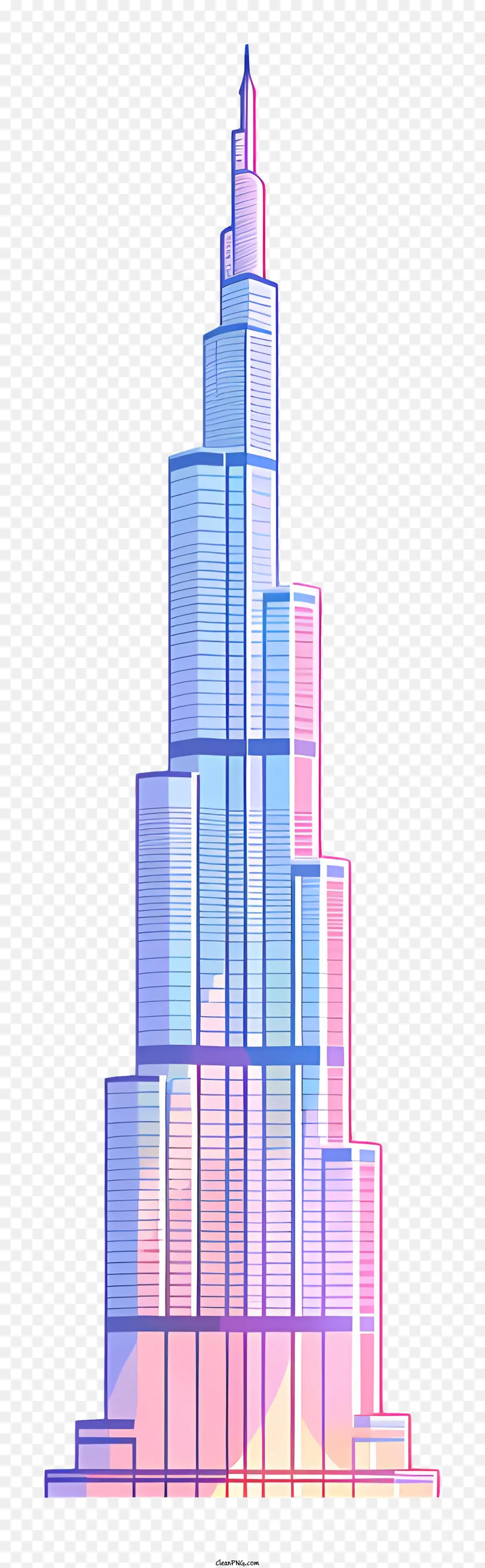 Burj Khalifa，Pencakar Langit PNG