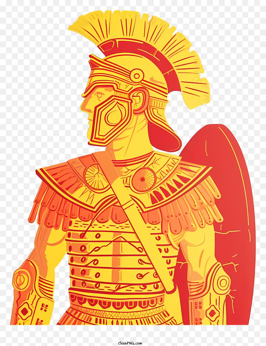 Prajurit Roma Kuno，Armor Romawi PNG