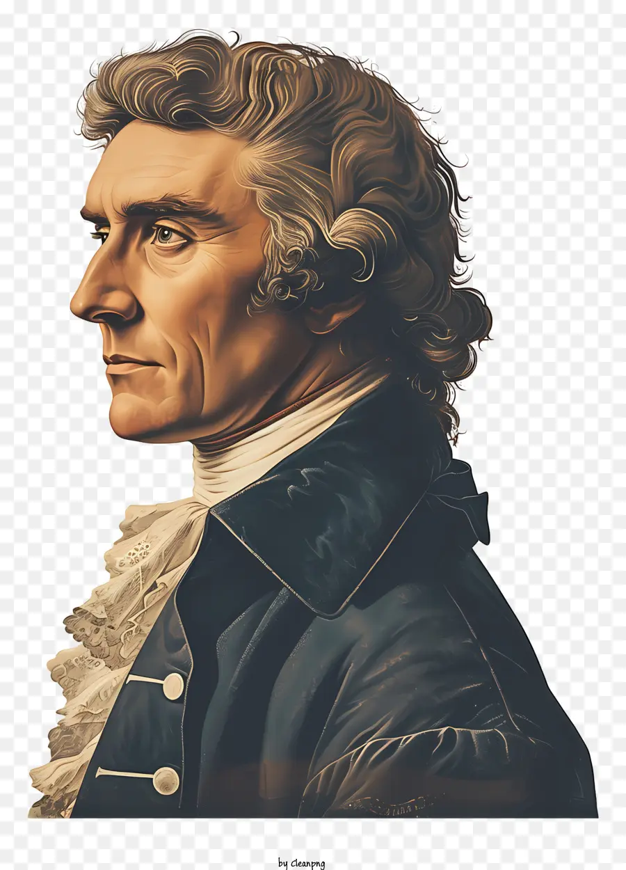 Thomas Jefferson，Potret PNG