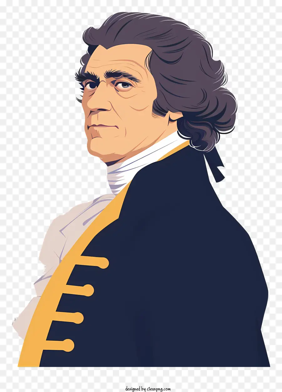 Thomas Jefferson，Jenderal George Washington PNG