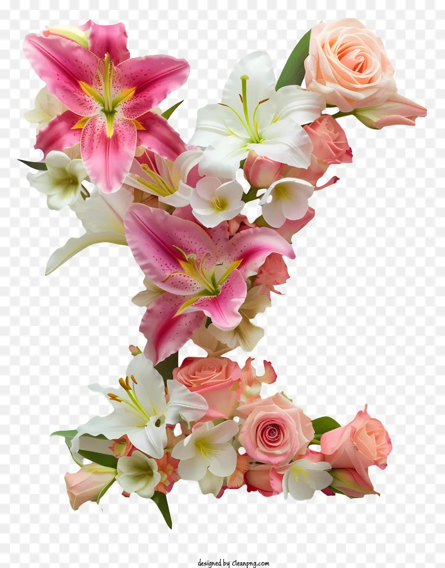 Huruf Bunga Y，Kerajinan Surat Bunga PNG