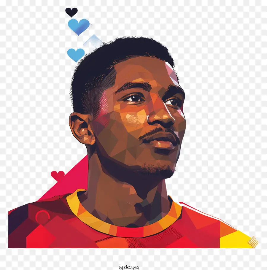 Antonio Valencia，Potret Abstrak PNG