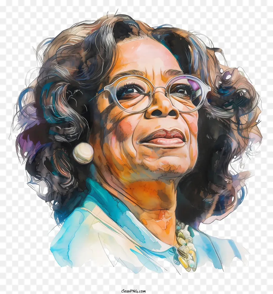 Oprah Winfrey，Lukisan Digital PNG