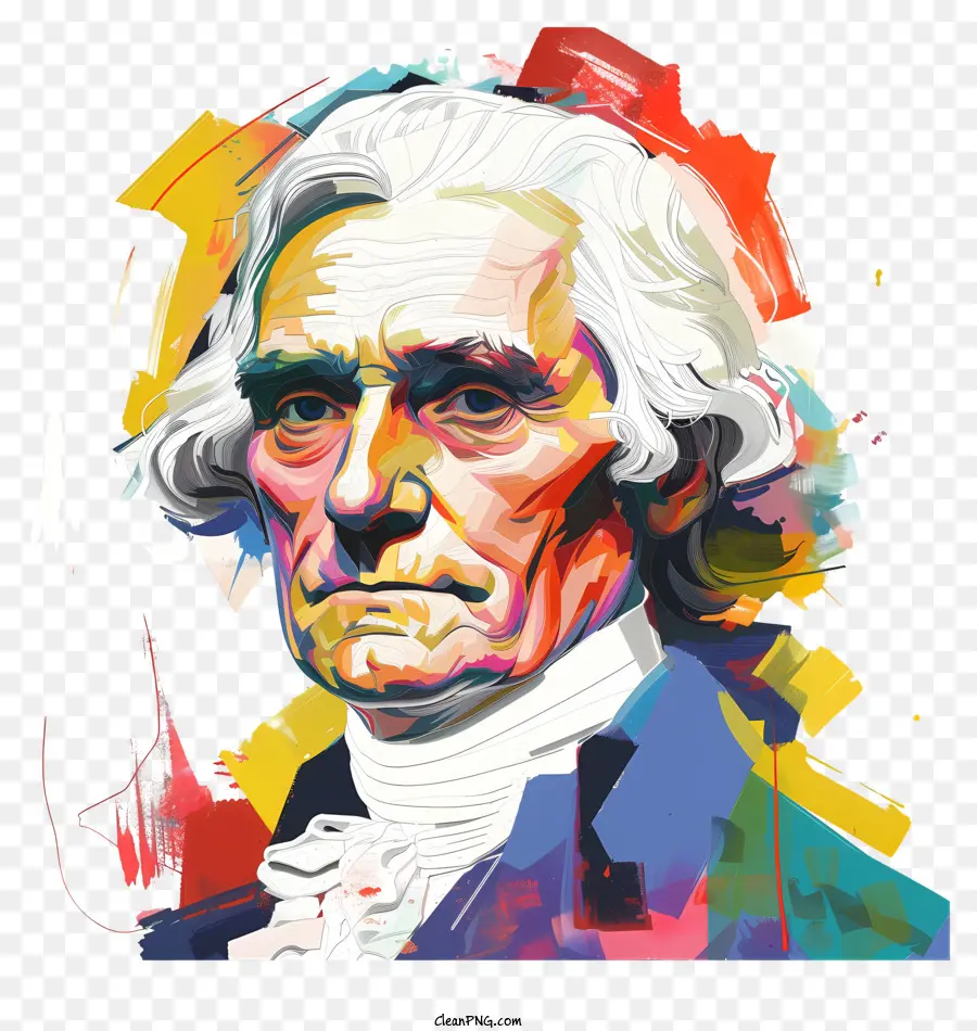 Thomas Jefferson，Potret PNG