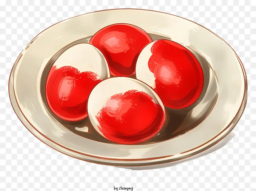Telur，Telur Merah Dan Putih PNG