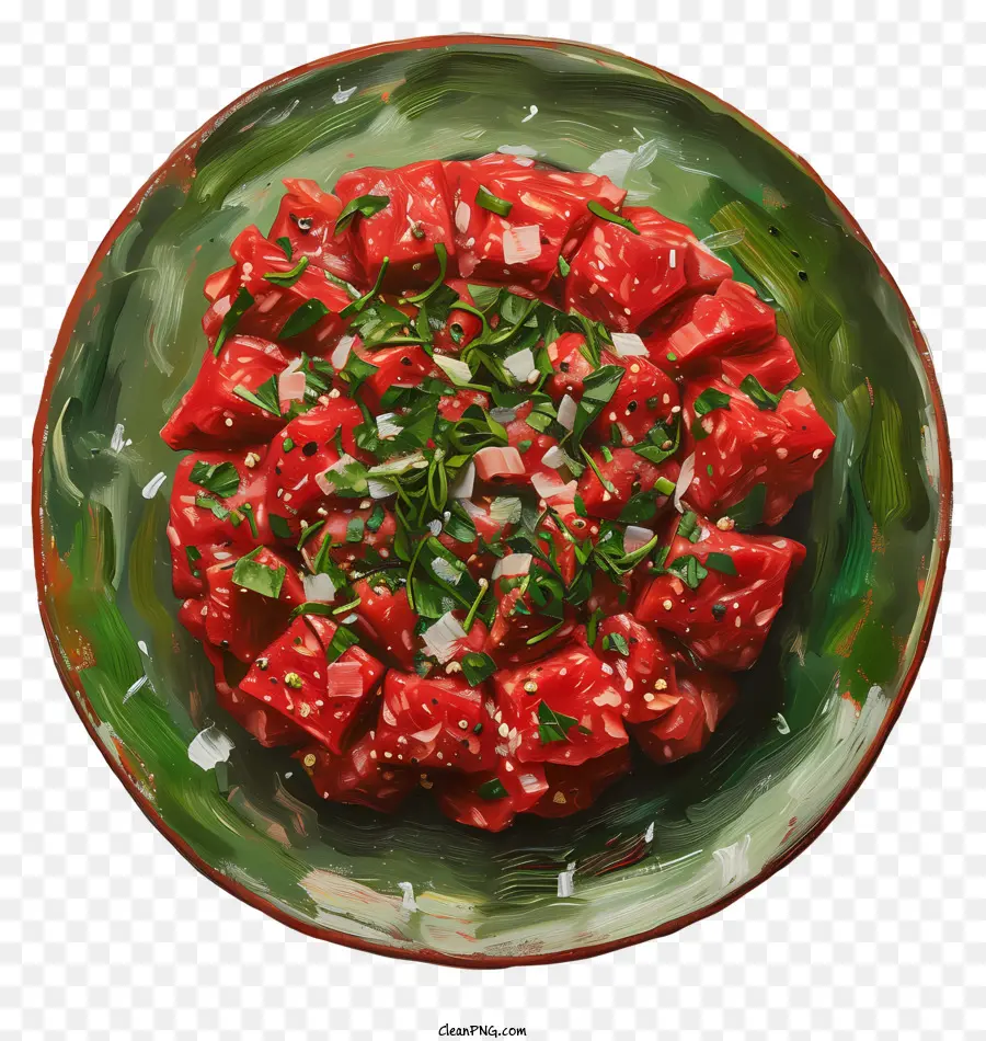 Steak Tartar，Daging Mentah PNG