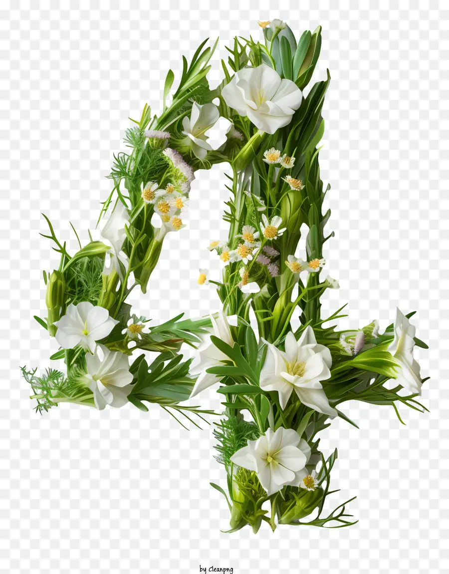 Bunga Nomor 4，Bunga Putih PNG