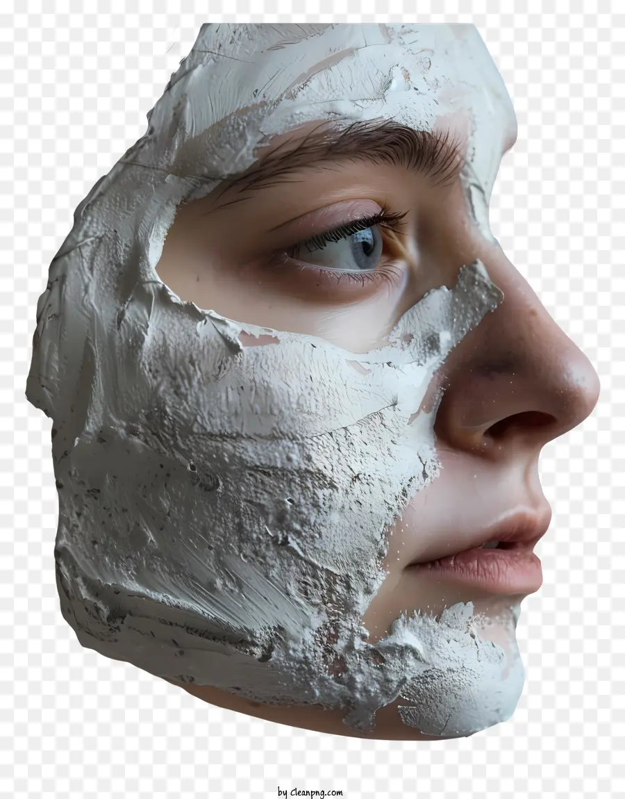 Wanita Menerapkan Topeng，Masker Wajah PNG