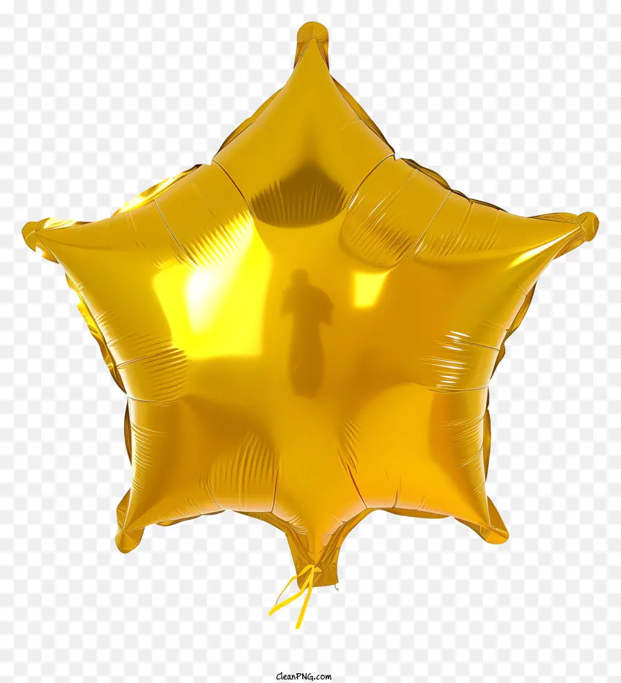 Bintang Balon，Balon Bintang Emas PNG